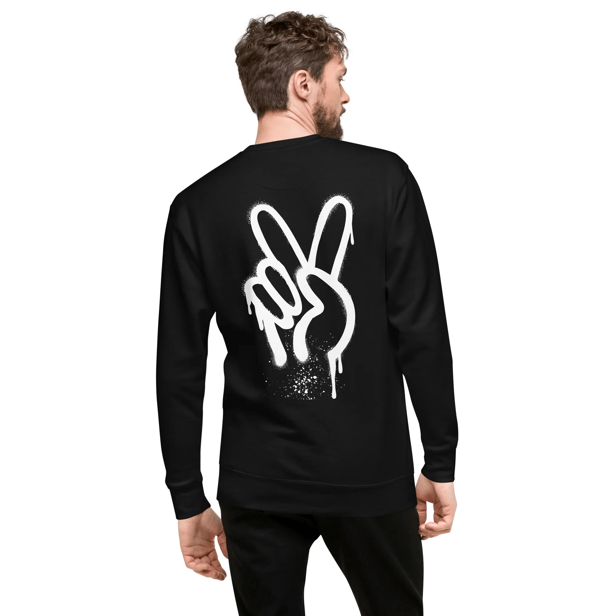 Pullover "Spray Peace", backprint - Pullover - flyliving