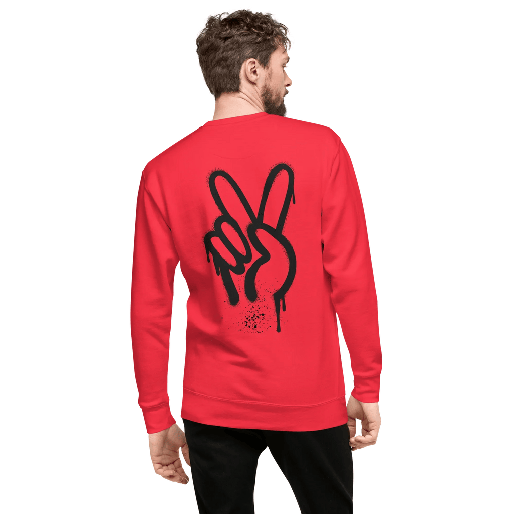 Pullover "Spray Peace", backprint - Pullover - flyliving