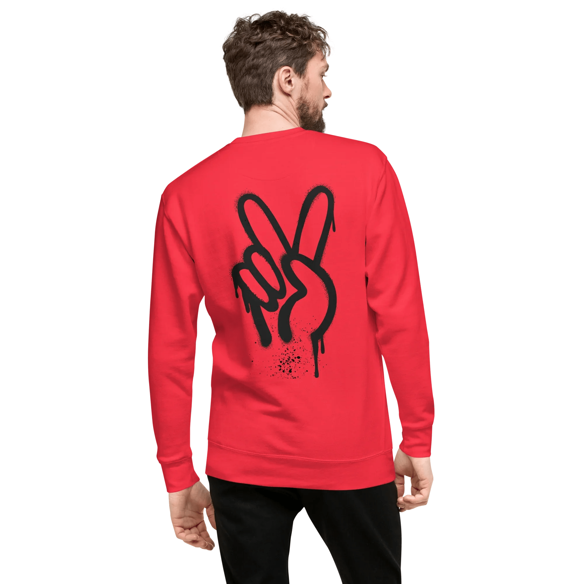 Pullover "Spray Peace", backprint - Pullover - flyliving