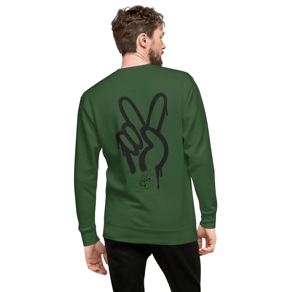 Pullover "Spray Peace", backprint - Pullover - flyliving