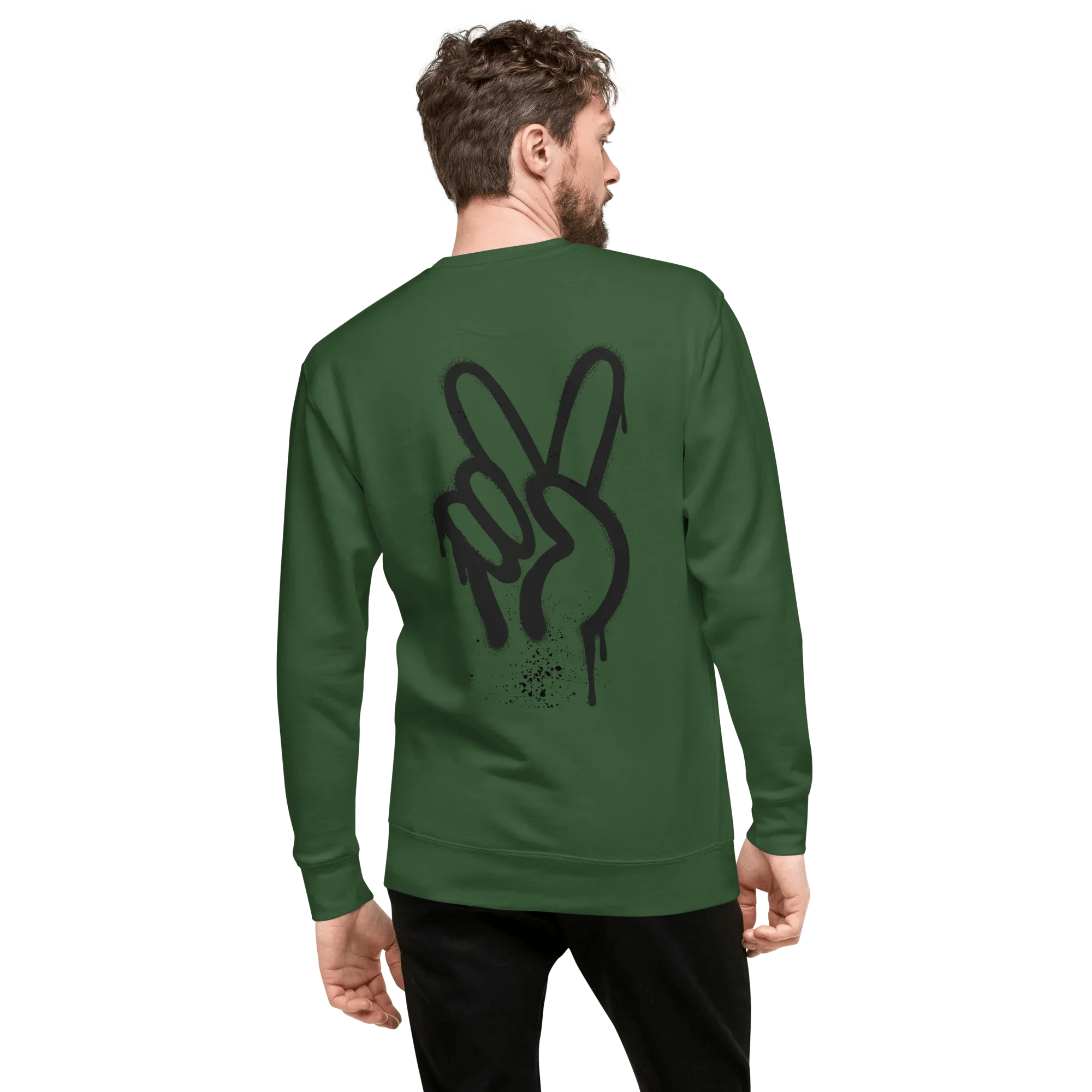 Pullover "Spray Peace", backprint - Pullover - flyliving