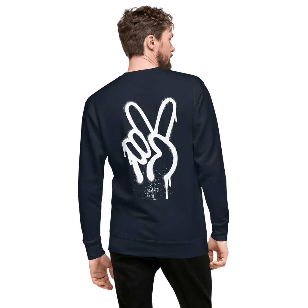 Pullover "Spray Peace", backprint - Pullover - flyliving