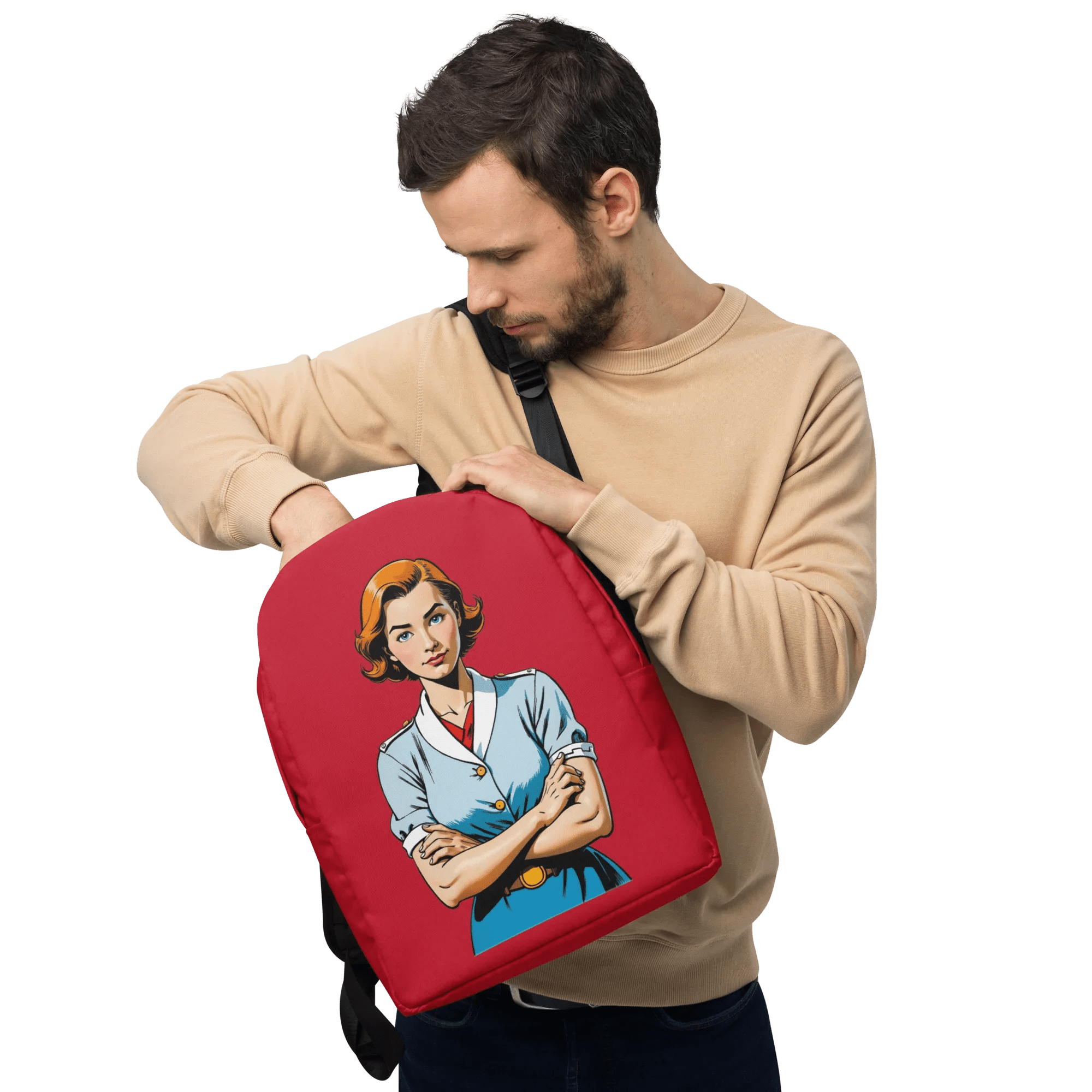 Rucksack "Oh, really?", verschiedene Farben - Rot - flyliving