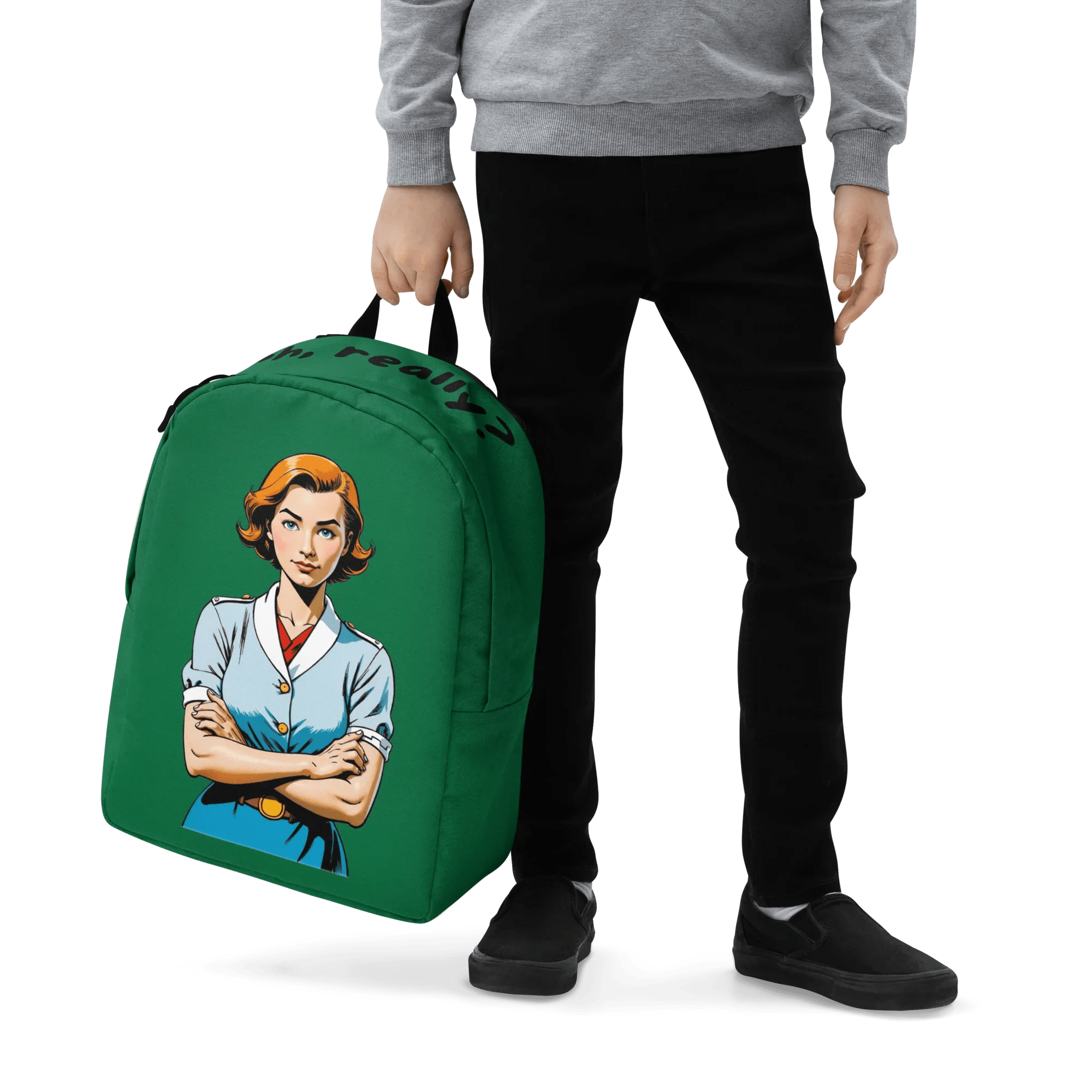 Rucksack "Oh, really?", verschiedene Farben - Grün - flyliving