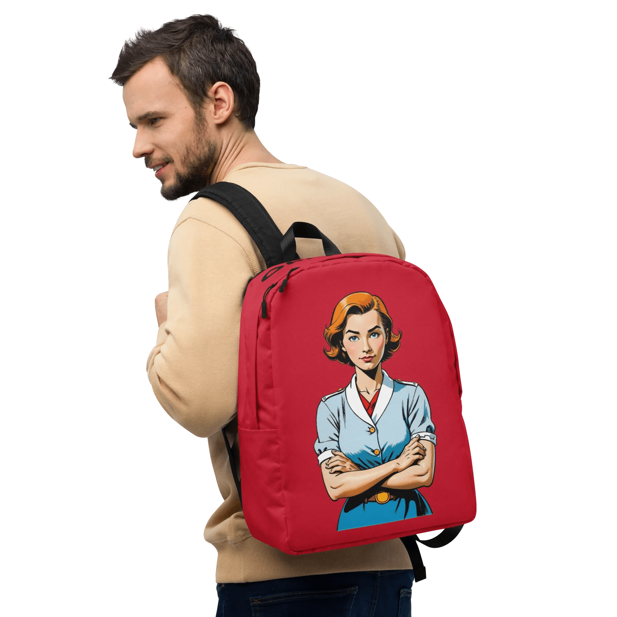 Rucksack "Oh, really?", verschiedene Farben - Rot - flyliving