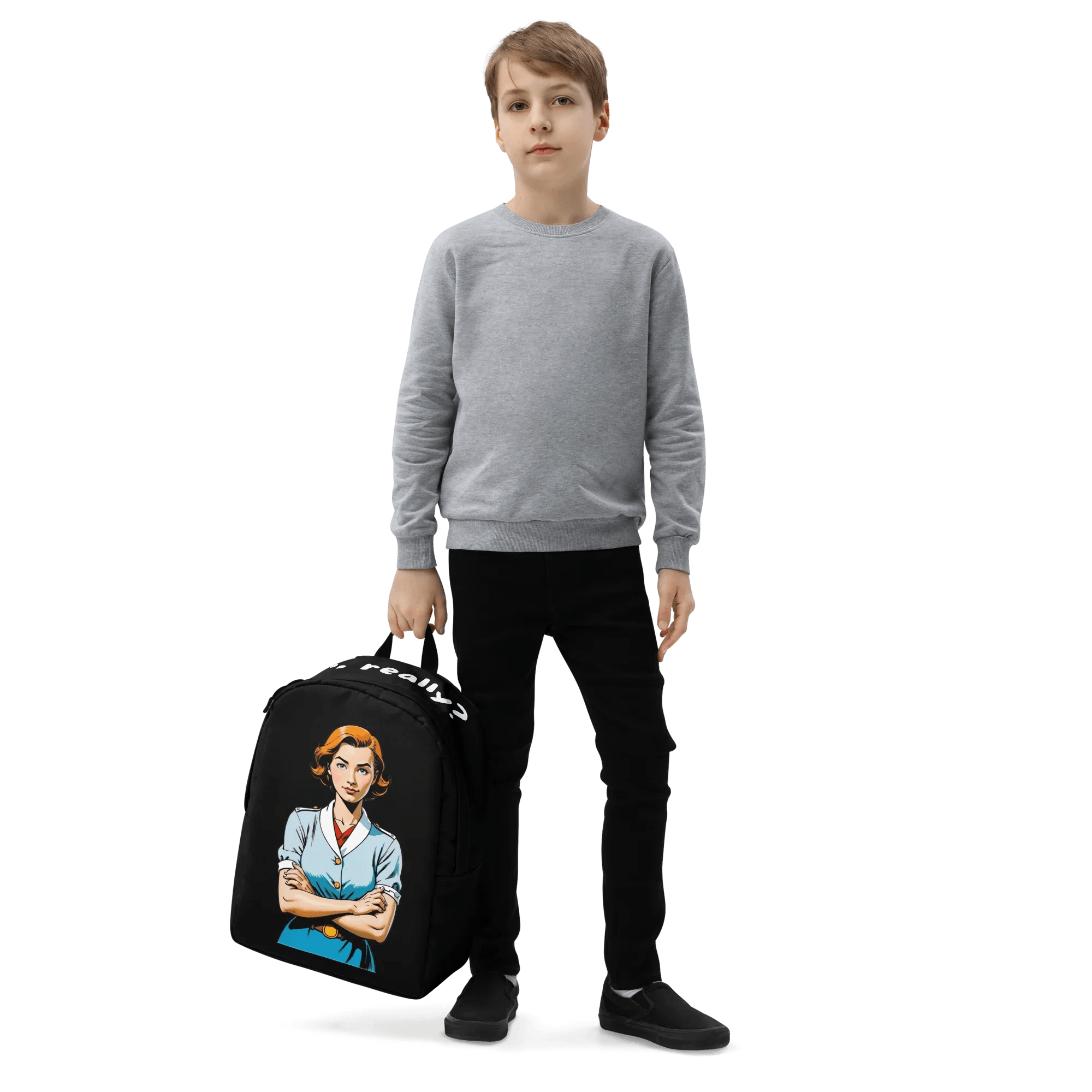 Rucksack "Oh, really?", verschiedene Farben - Schwarz - flyliving