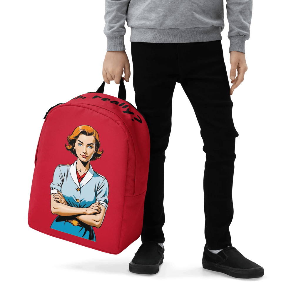 Rucksack "Oh, really?", verschiedene Farben - Rot - flyliving