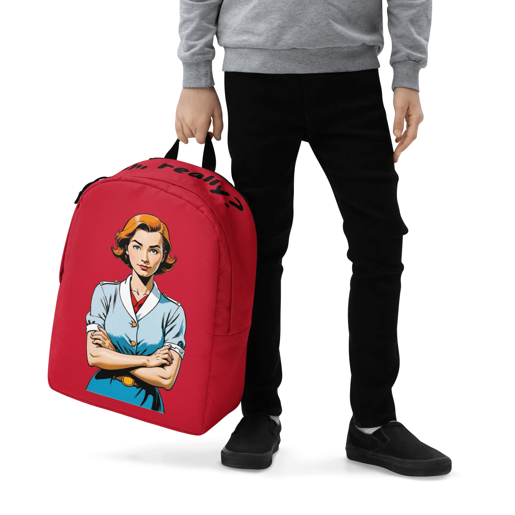 Rucksack "Oh, really?", verschiedene Farben - Rot - flyliving