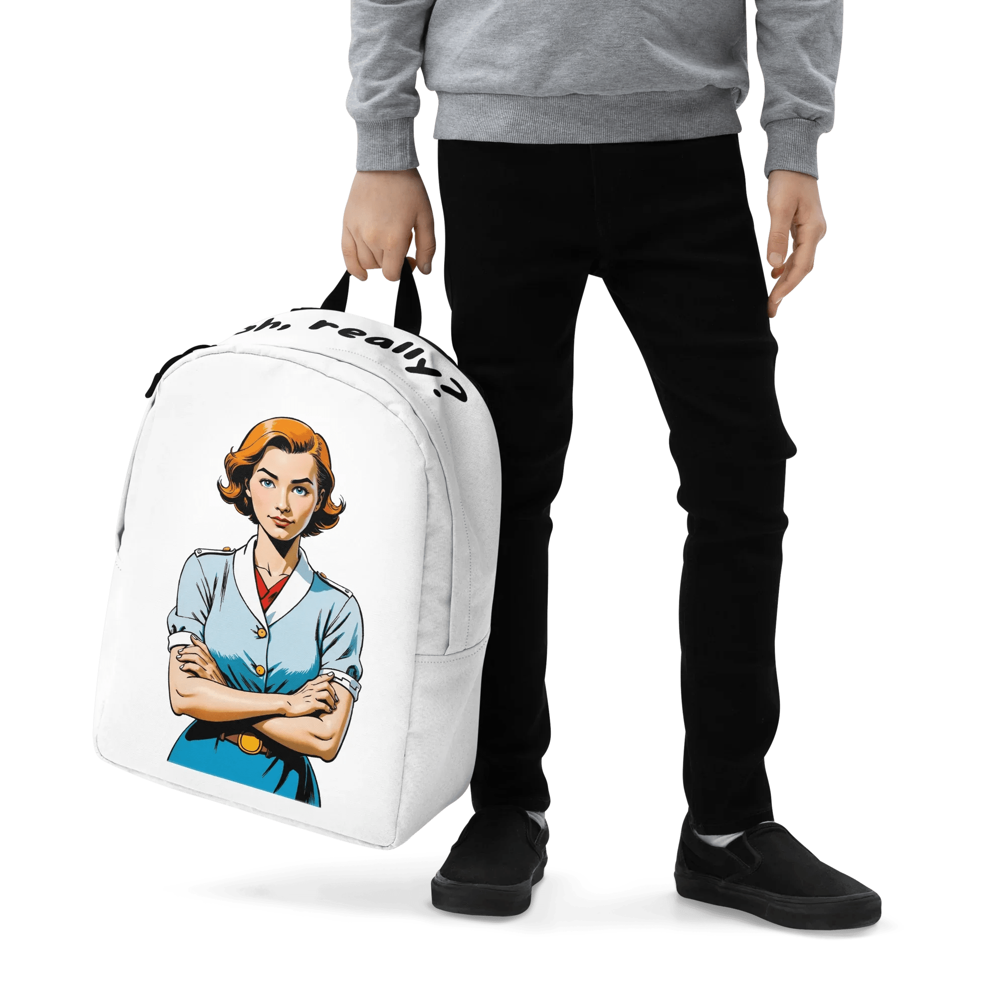 Rucksack "Oh, really?", verschiedene Farben - Weiß - flyliving