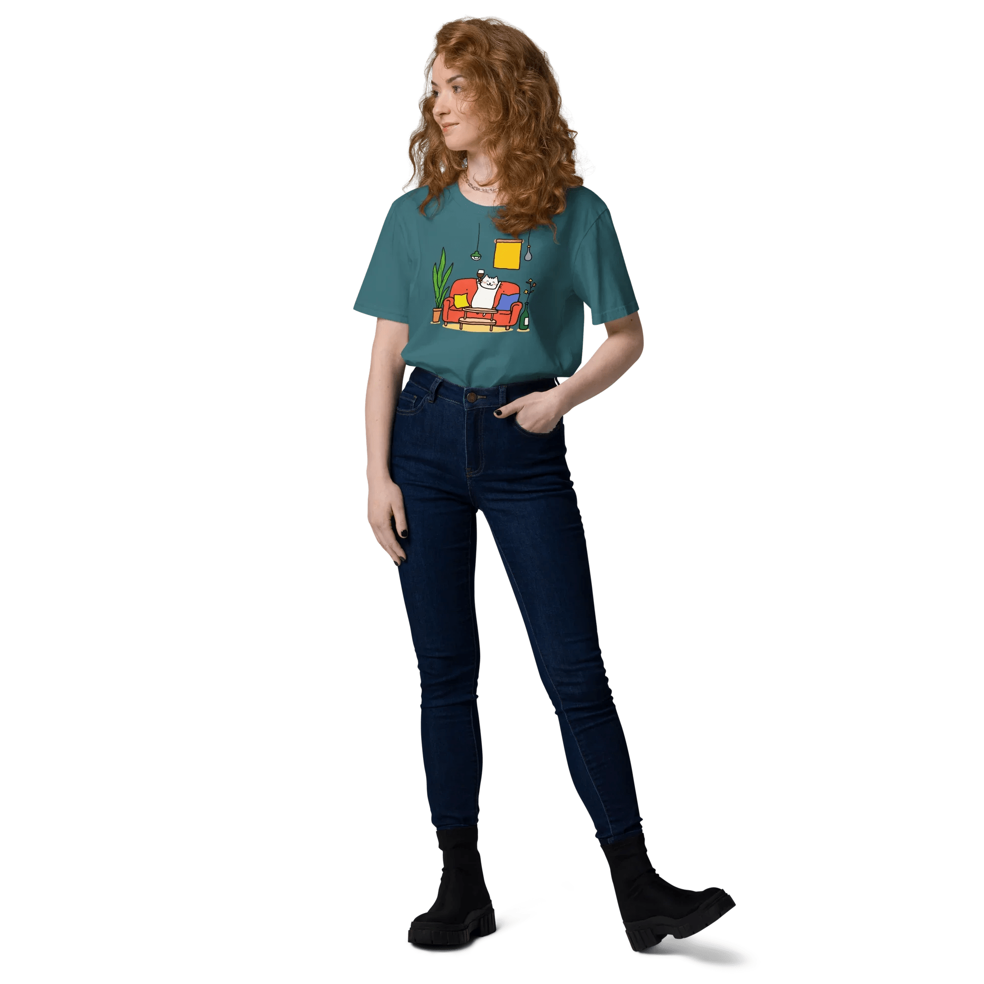 T-Shirt "drunky cat one", verschiedene Farben flyliving