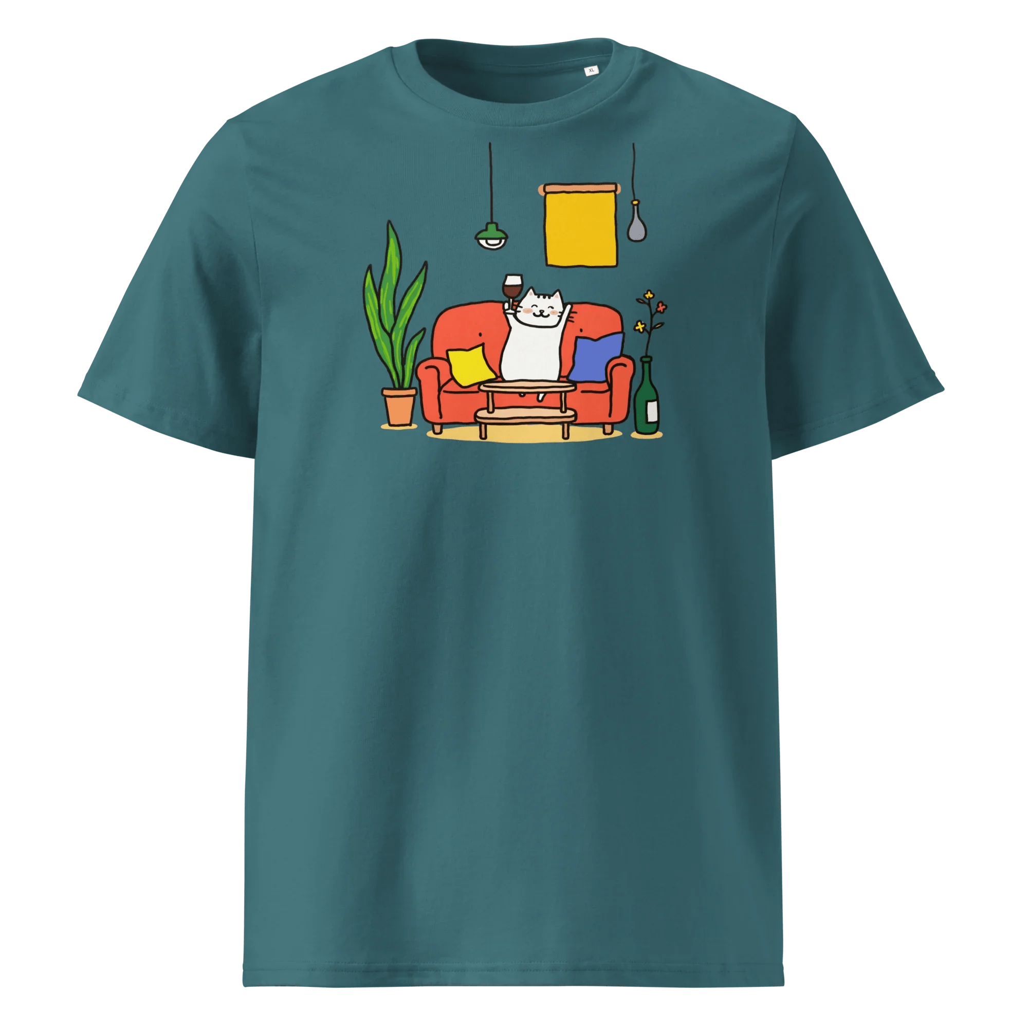 T-Shirt "drunky cat one", verschiedene Farben flyliving