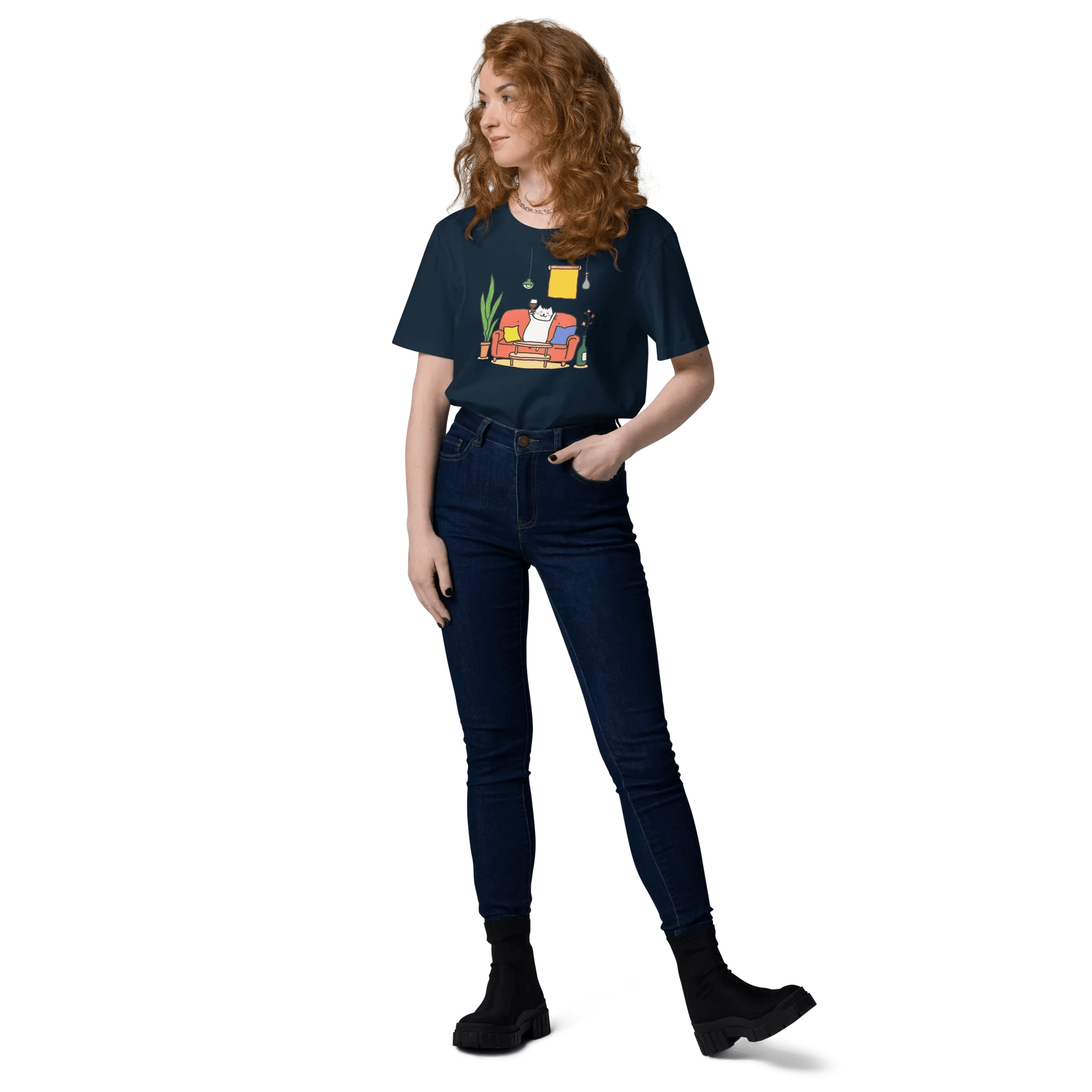 T-Shirt "drunky cat one", verschiedene Farben flyliving