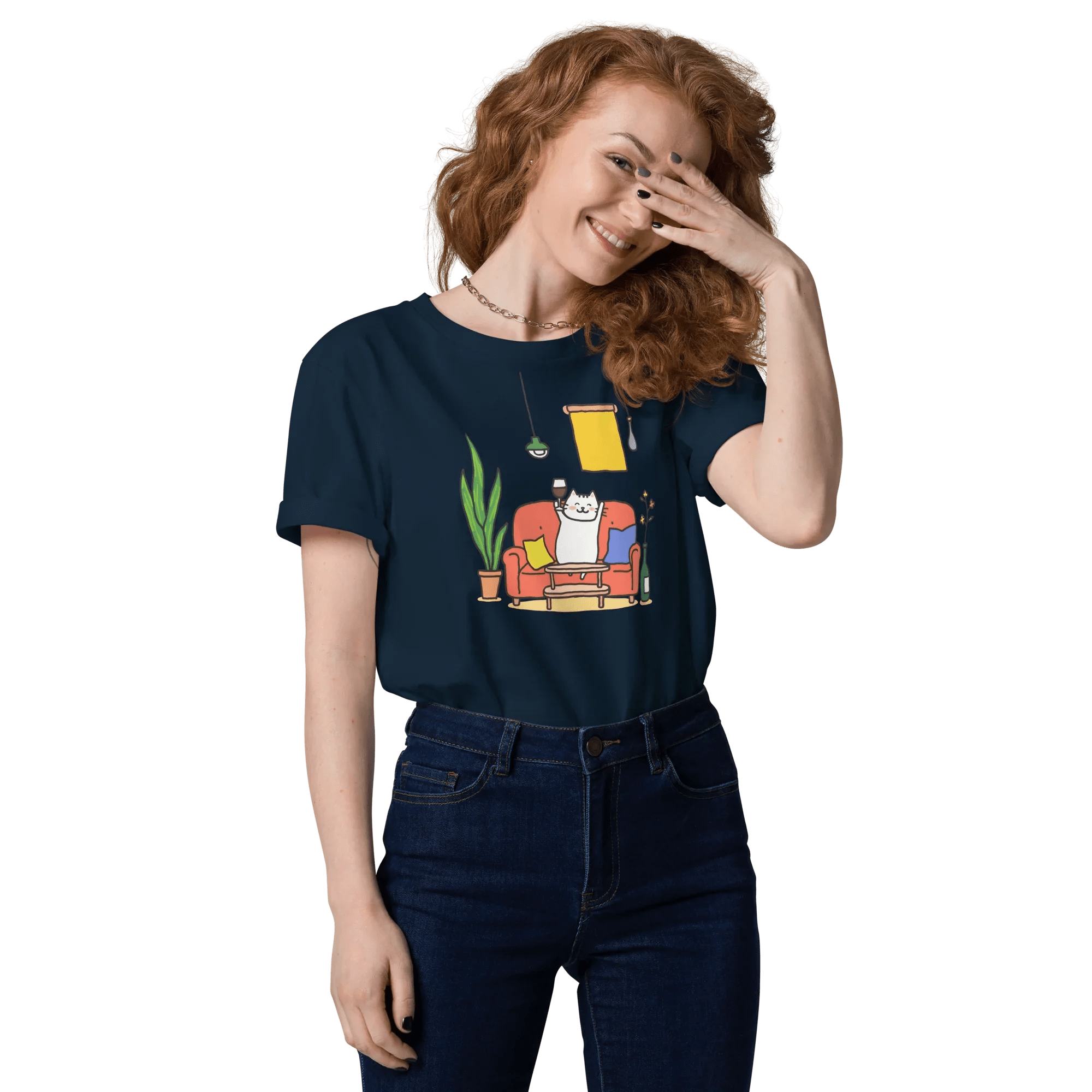 T-Shirt "drunky cat one", verschiedene Farben flyliving