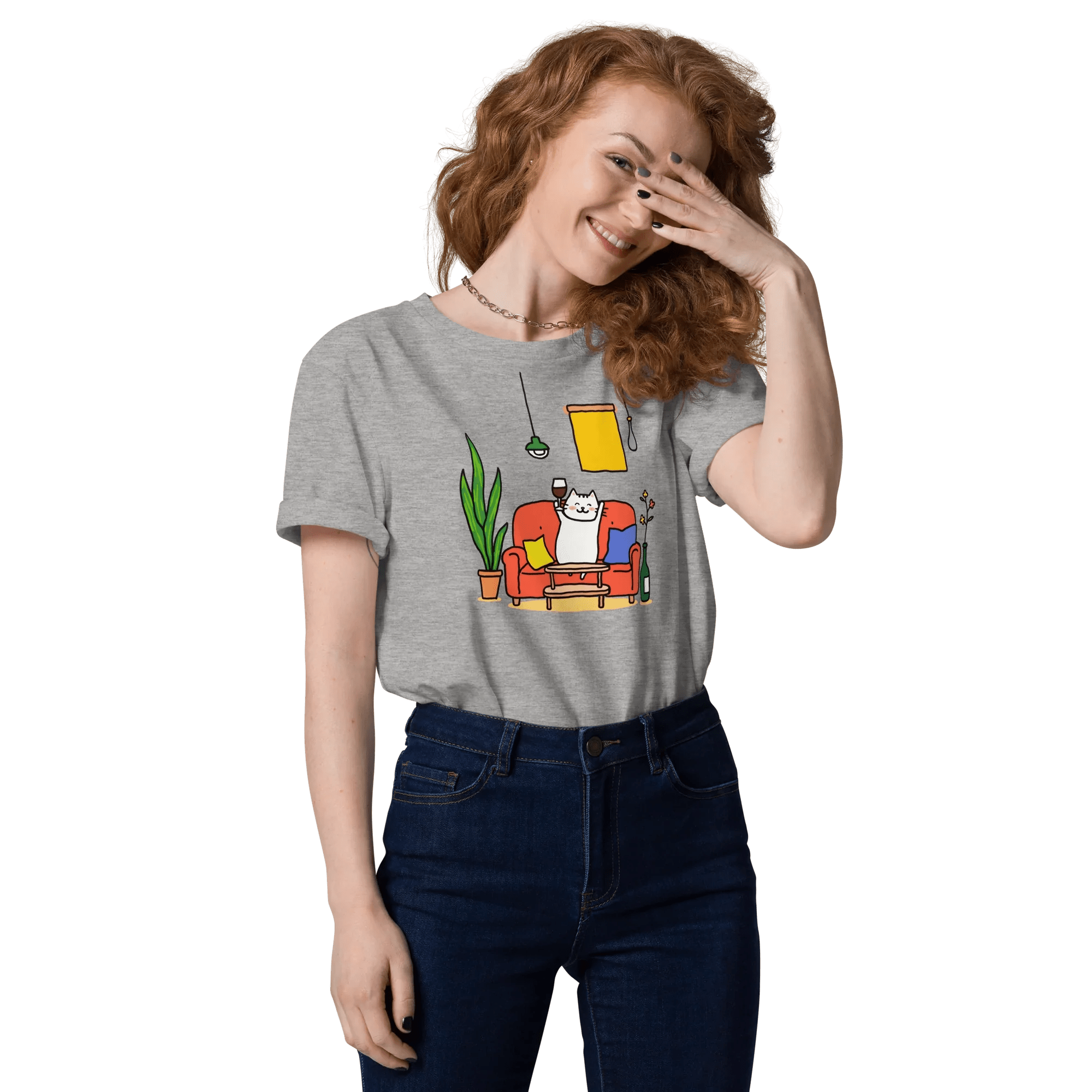 T-Shirt "drunky cat one", verschiedene Farben flyliving