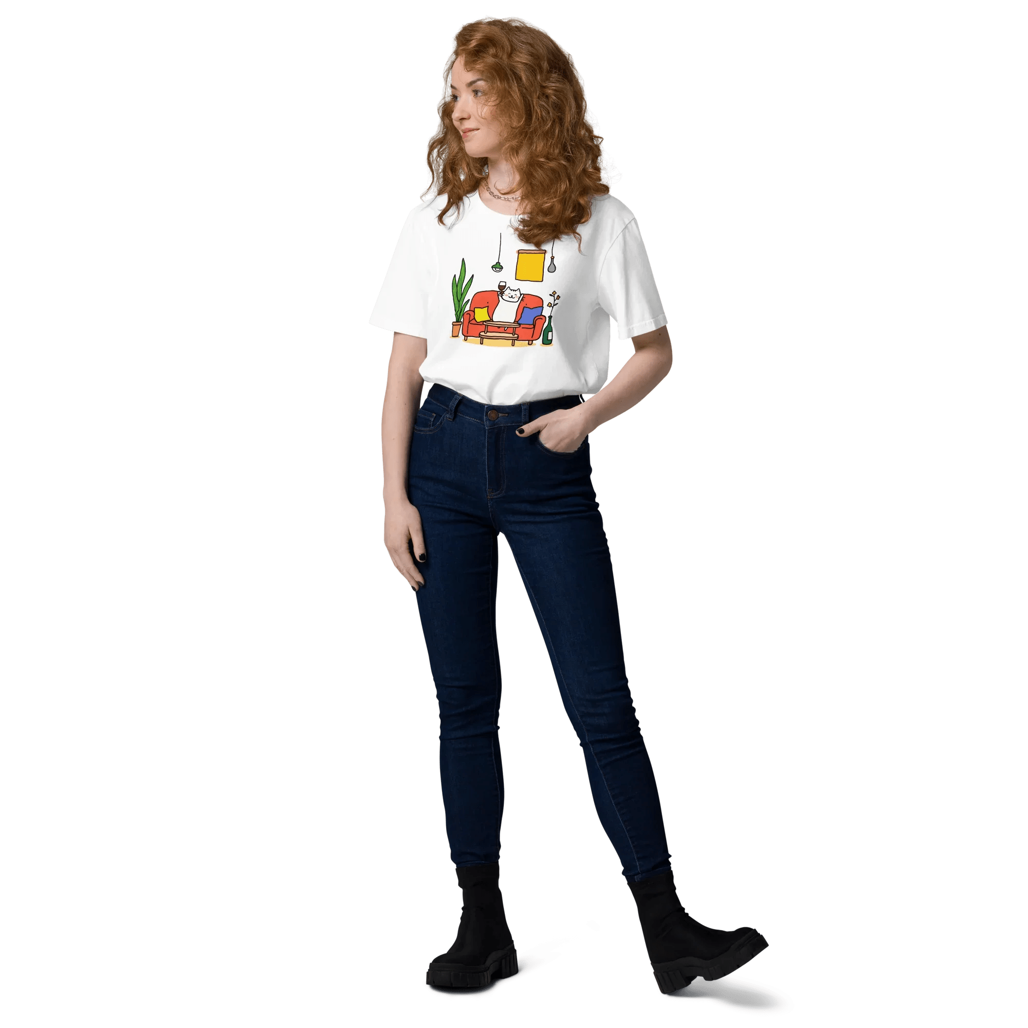 T-Shirt "drunky cat one", verschiedene Farben flyliving