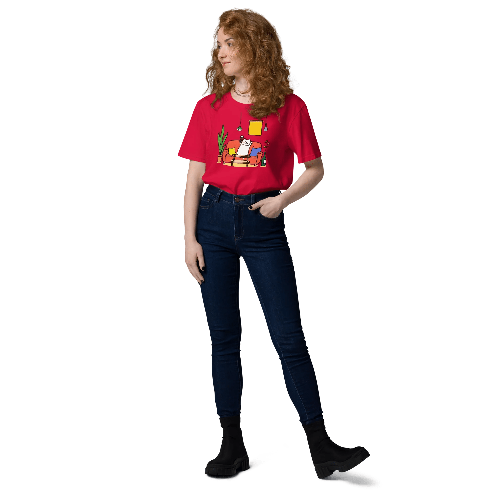 T-Shirt "drunky cat one", verschiedene Farben flyliving