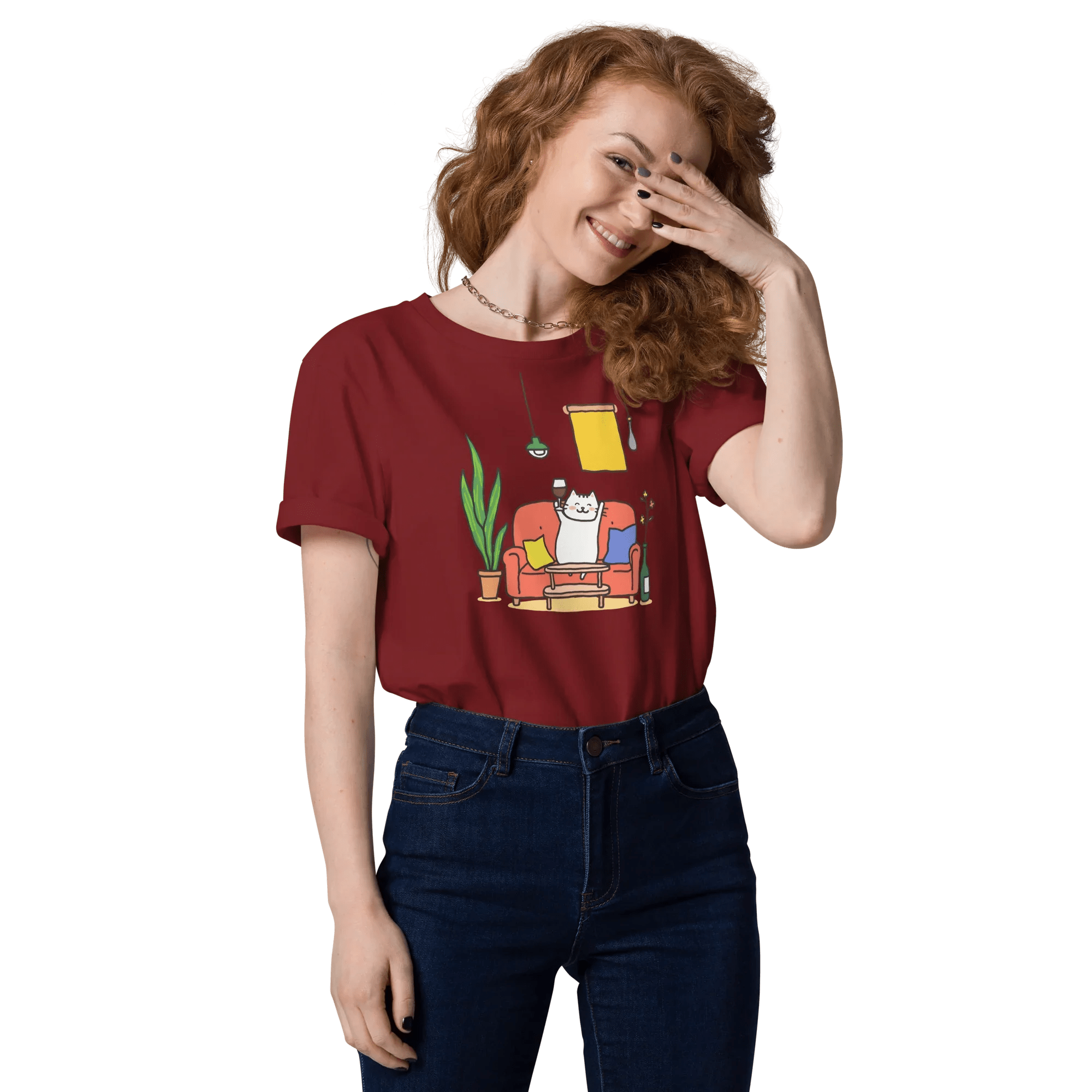 T-Shirt "drunky cat one", verschiedene Farben flyliving