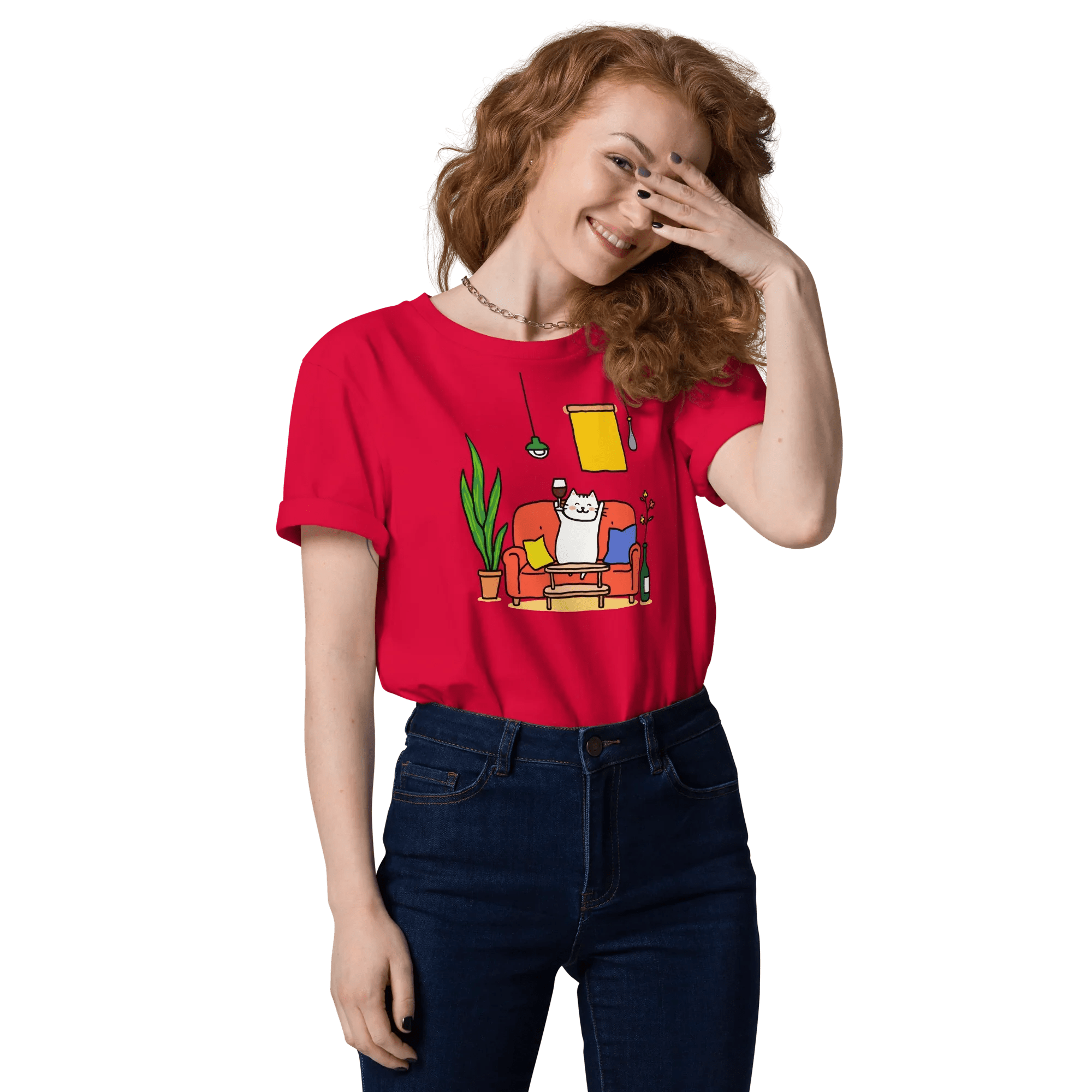 T-Shirt "drunky cat one", verschiedene Farben flyliving