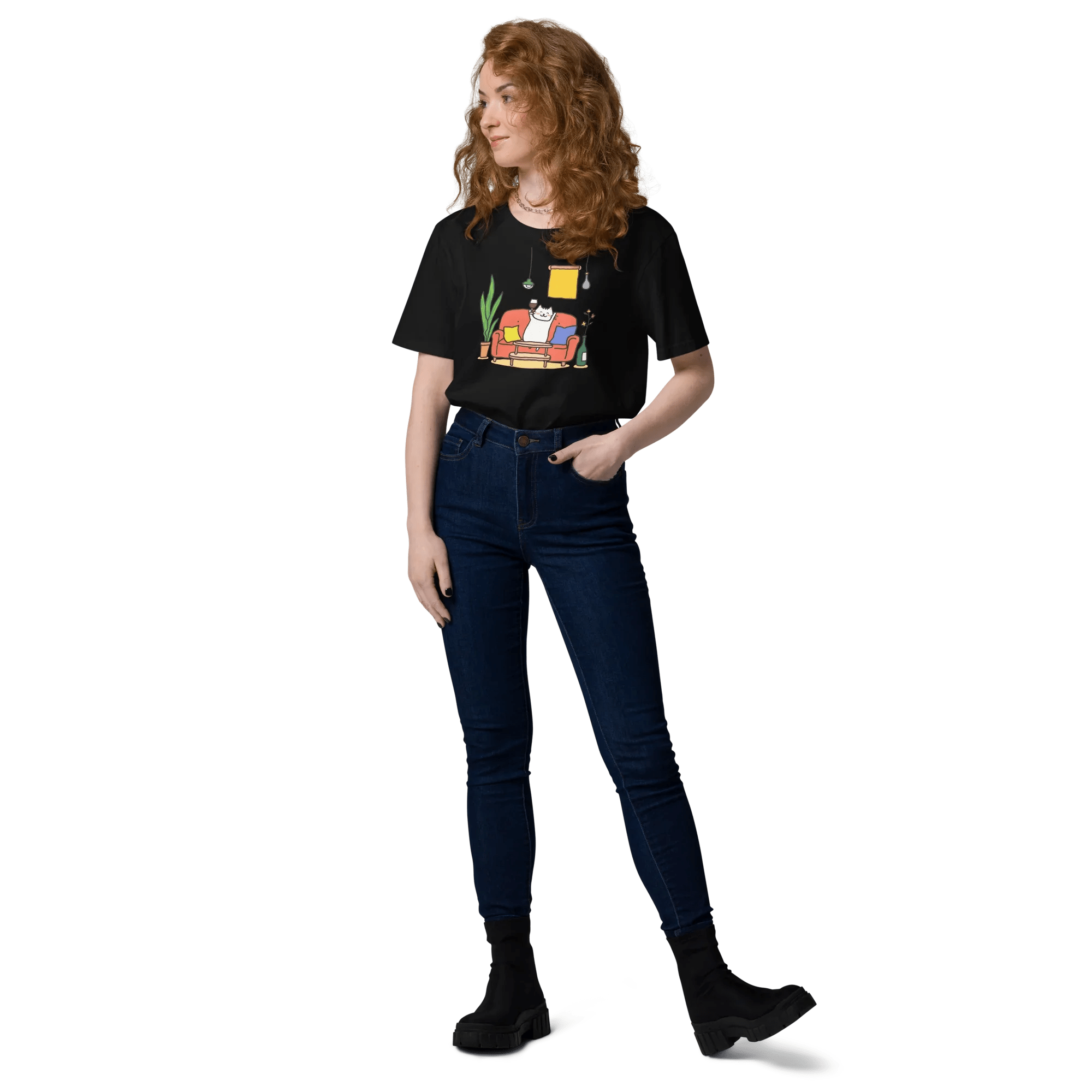 T-Shirt "drunky cat one", verschiedene Farben flyliving