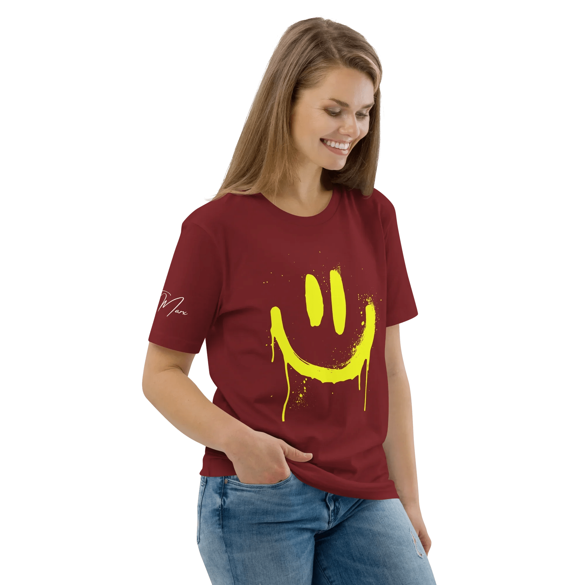 T-Shirt "SMILE", Frontprint - T-Shirt - flyliving