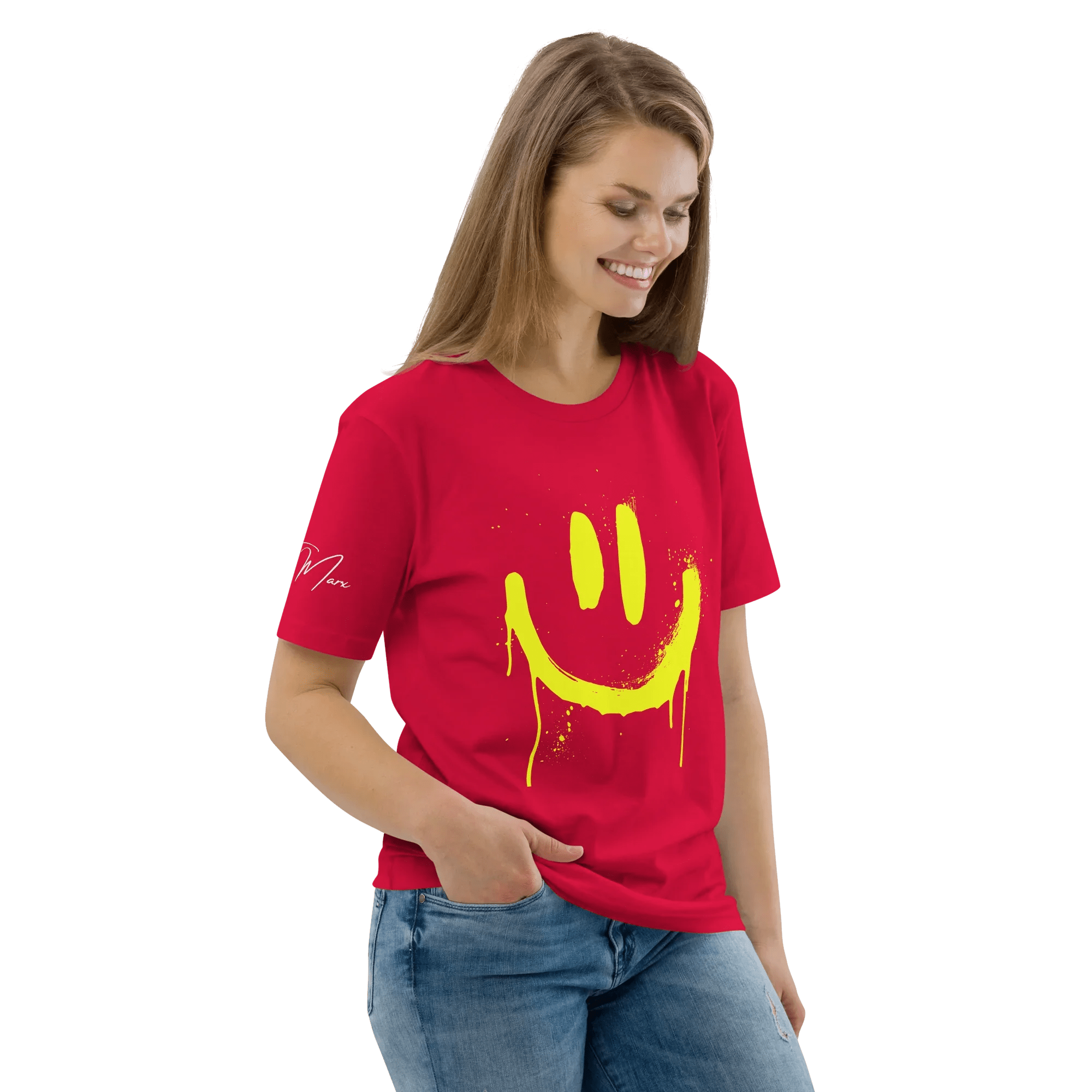 T-Shirt "SMILE", Frontprint - T-Shirt - flyliving