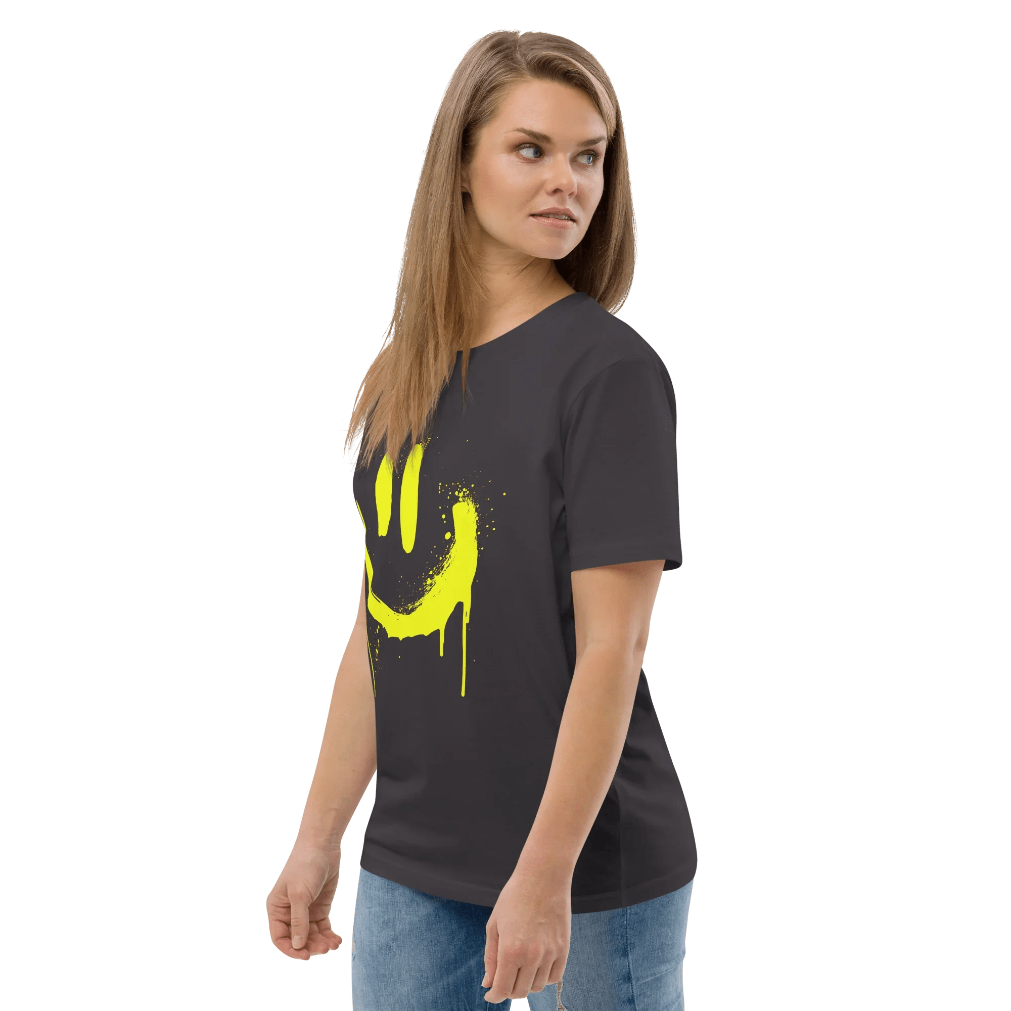 T-Shirt "SMILE", Frontprint - T-Shirt - flyliving