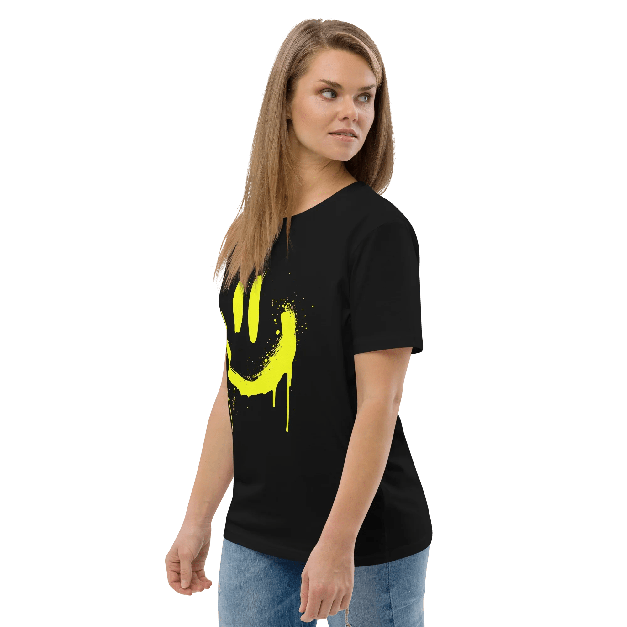 T-Shirt "SMILE", Frontprint - T-Shirt - flyliving
