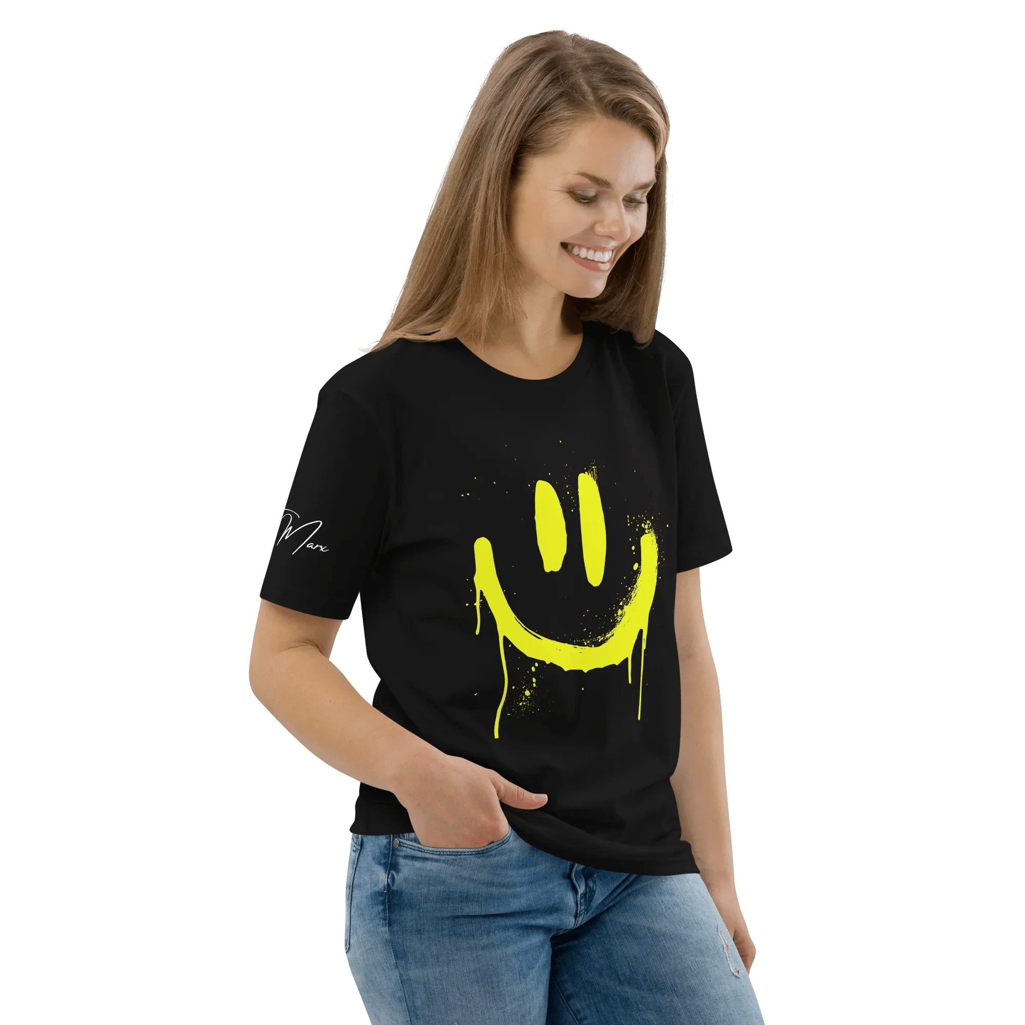 T-Shirt "SMILE", Frontprint - T-Shirt - flyliving