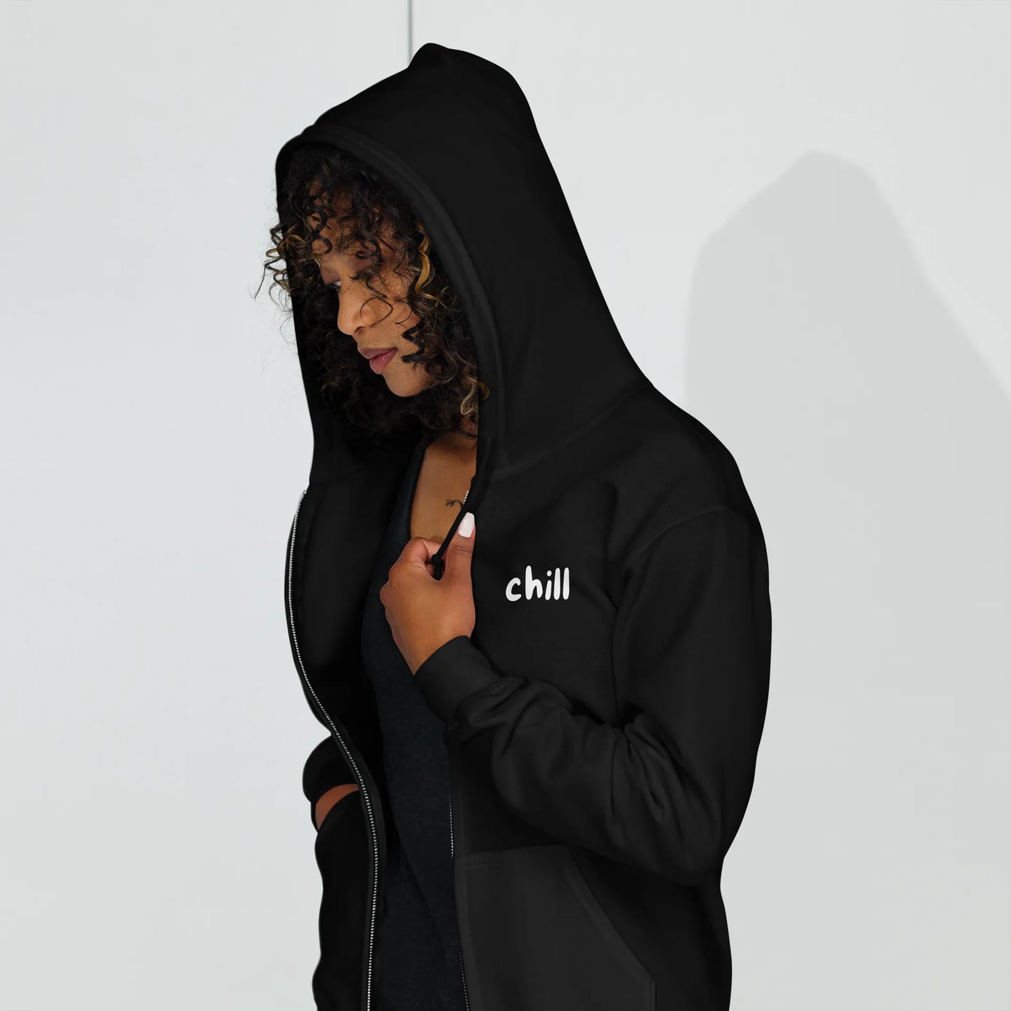 Hoodie-Jacke "chill"