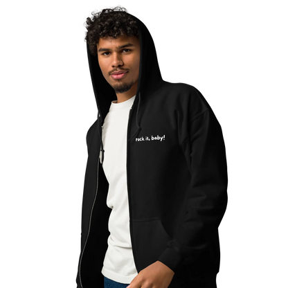 Hoodie-Jacke "rock it, baby!"