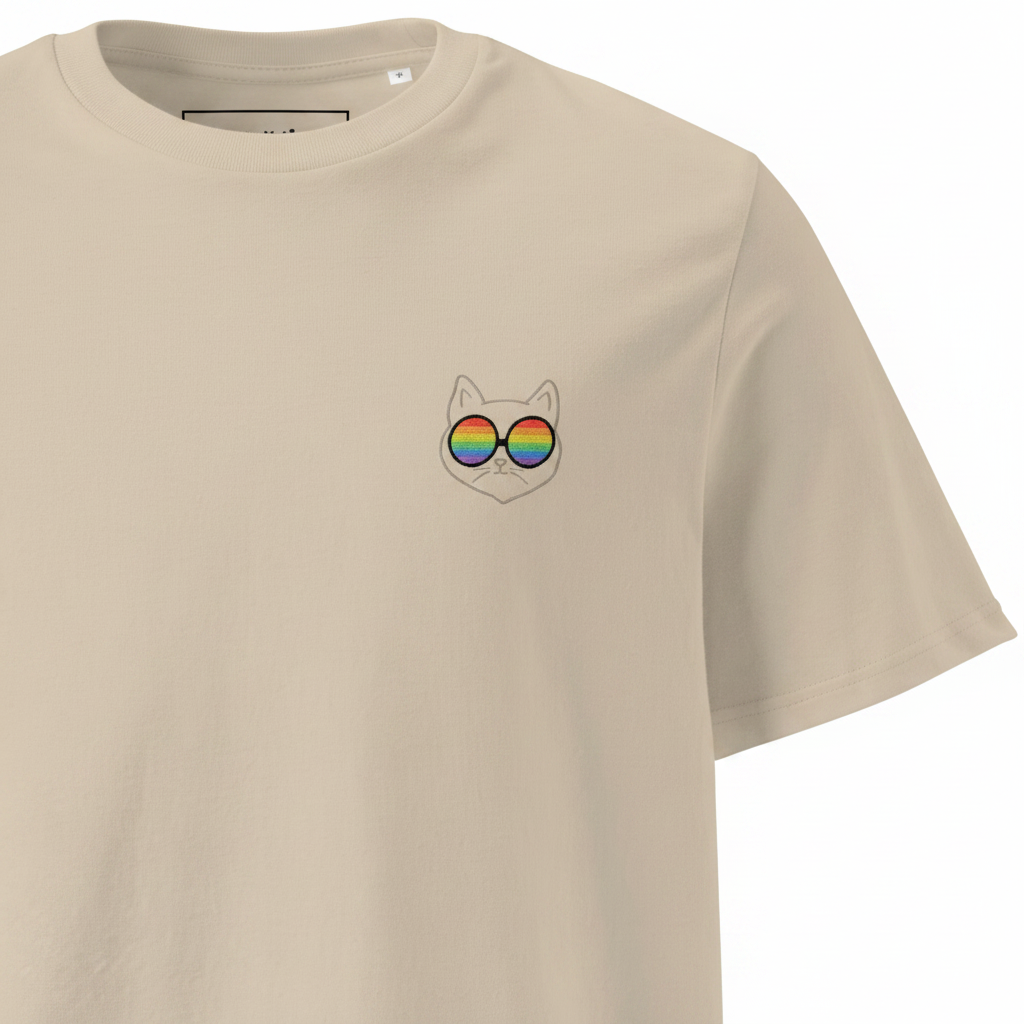 Unisex Bio-T-Shirt „Rainbow Cat“