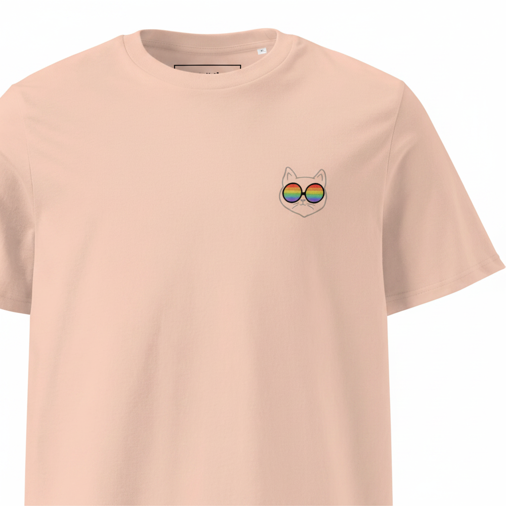 Unisex Bio-T-Shirt „Rainbow Cat“