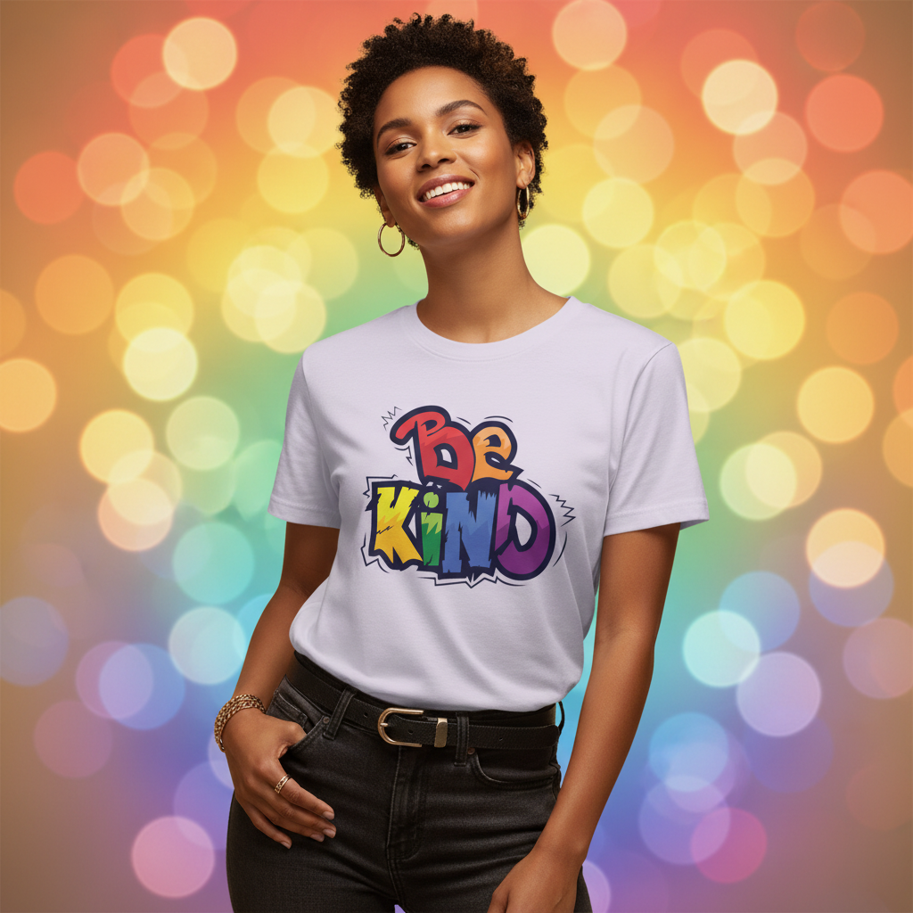 Unisex T-Shirt aus Bio-Baumwolle "be kind"