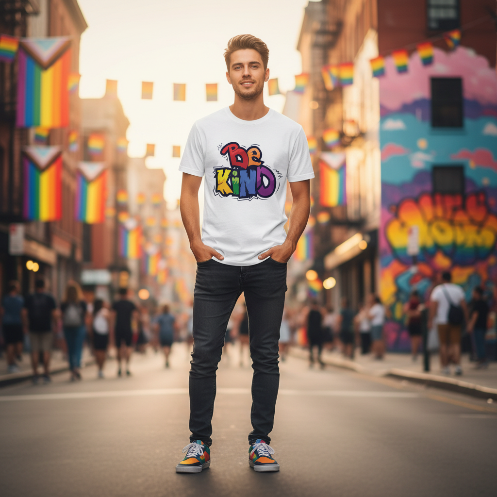 Unisex T-Shirt aus Bio-Baumwolle "be kind"