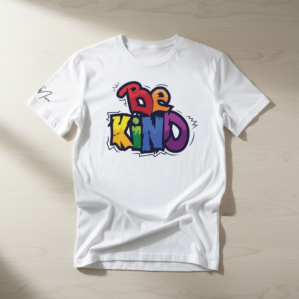 Unisex T-Shirt aus Bio-Baumwolle "be kind"