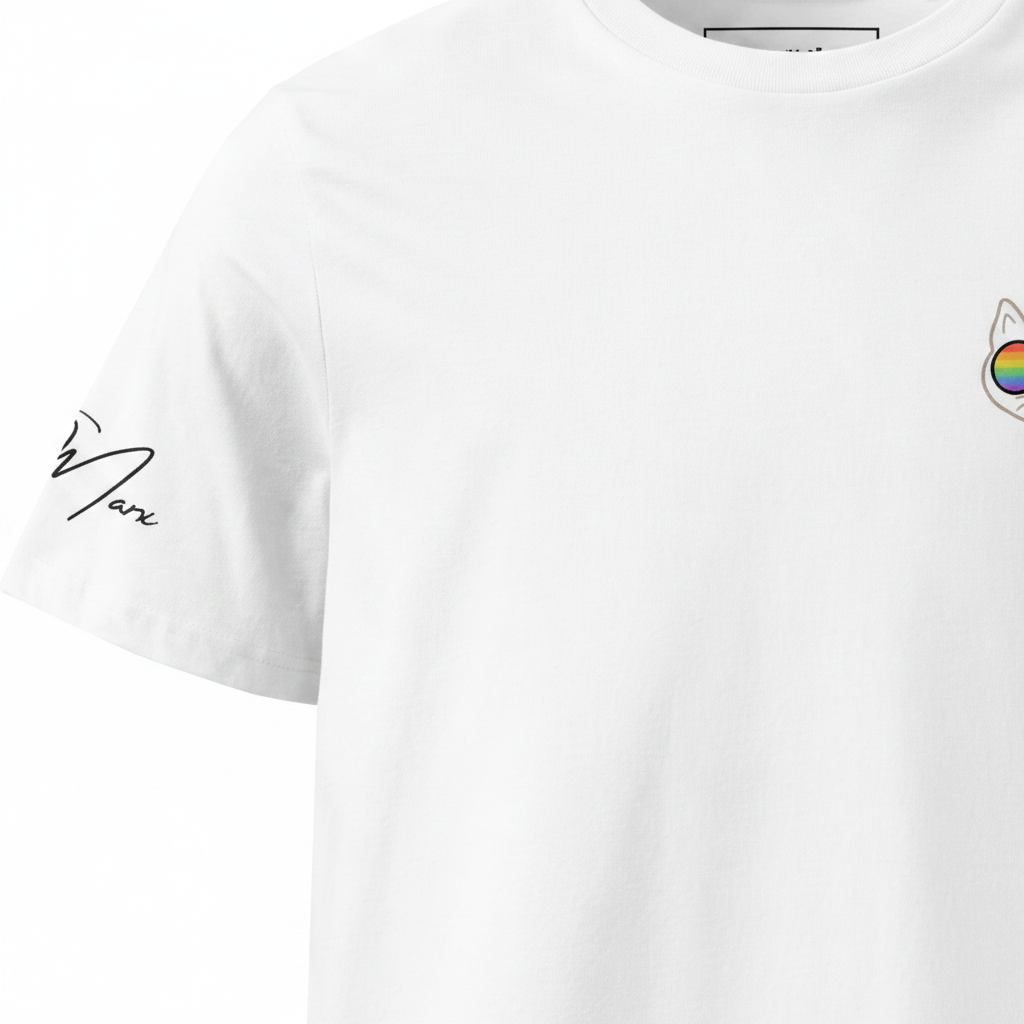 Unisex Bio-T-Shirt „Rainbow Cat“