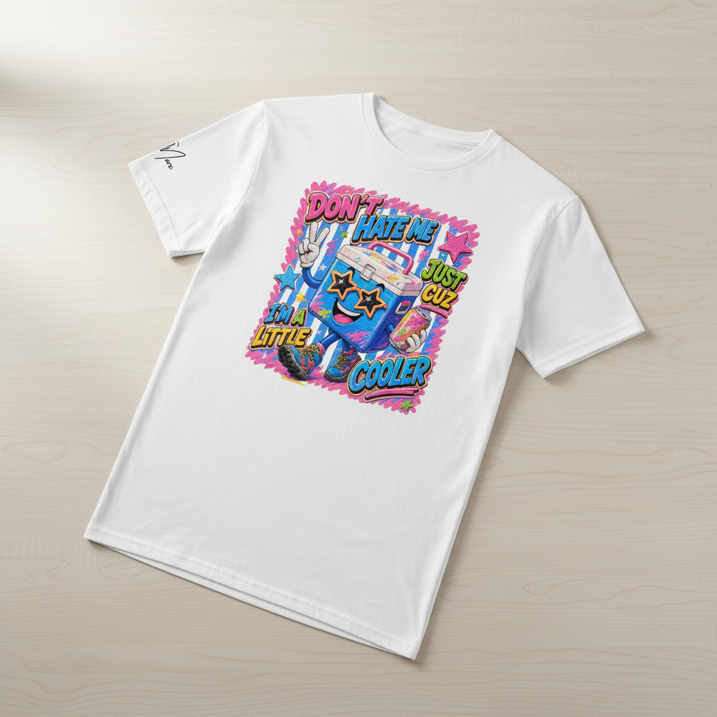 T-Shirt „Don’t Hate Me, I’m Just A Little Cooler“ | Party Cooler Tee