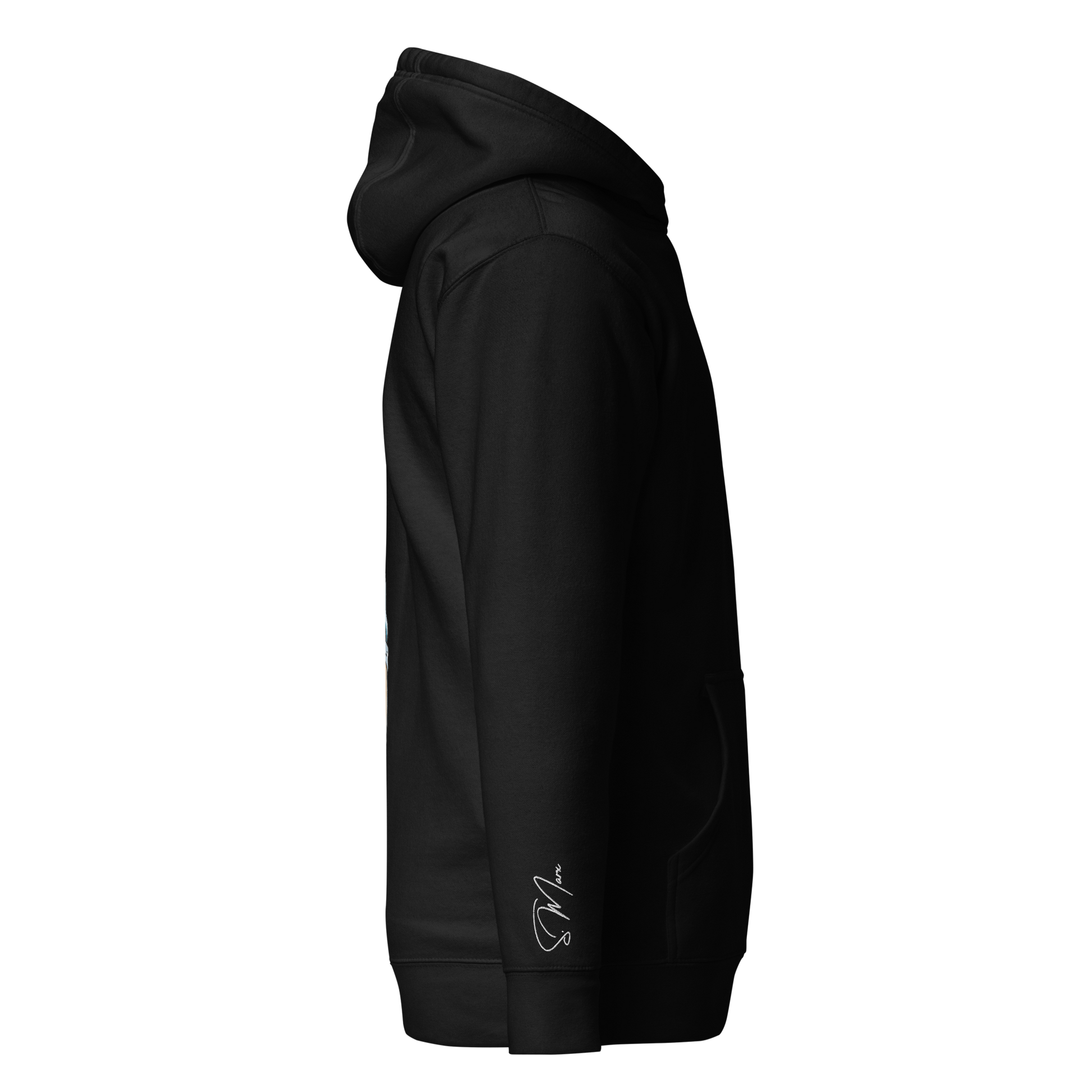 Rechte Seite des Hoodies
