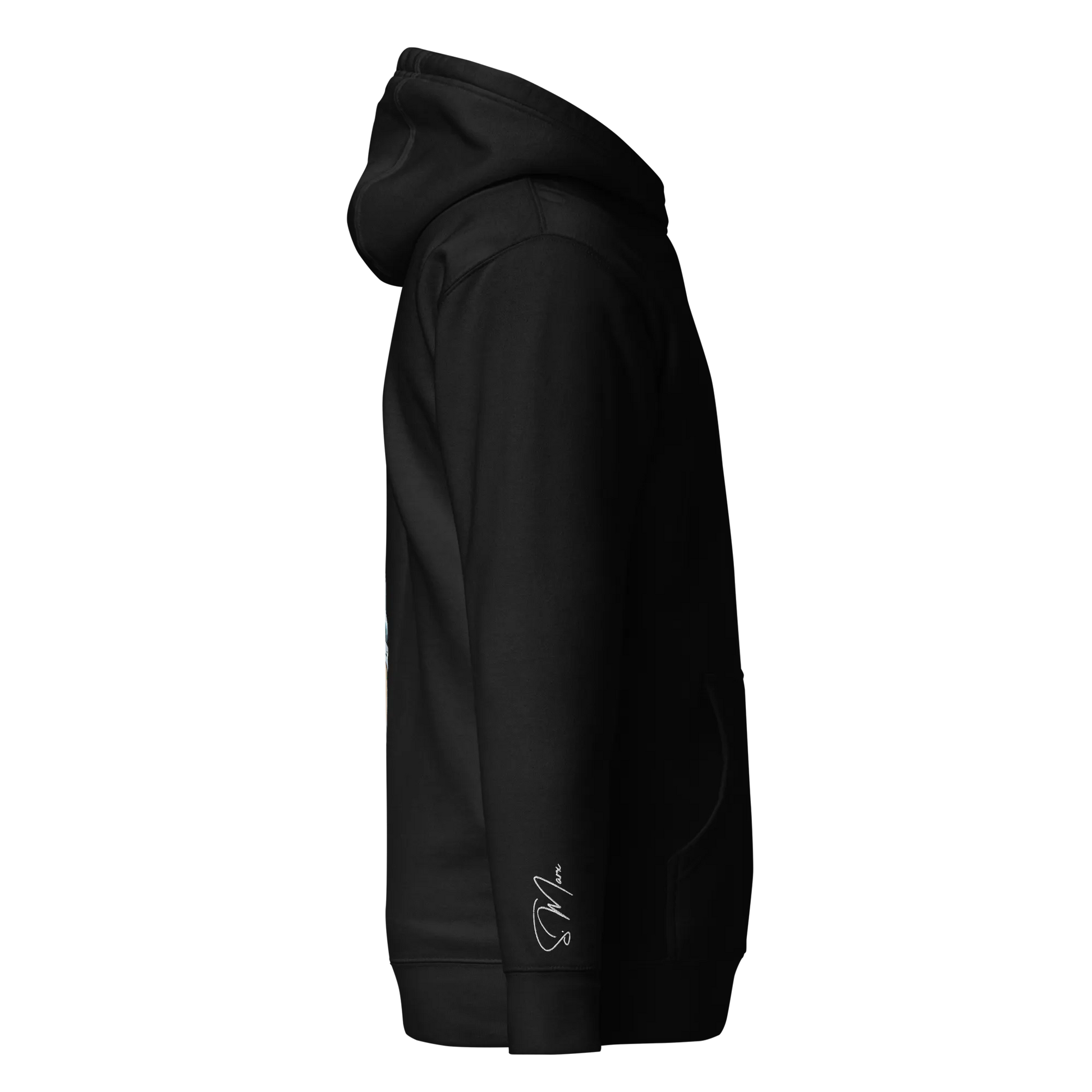 Rechte Seite des Hoodies