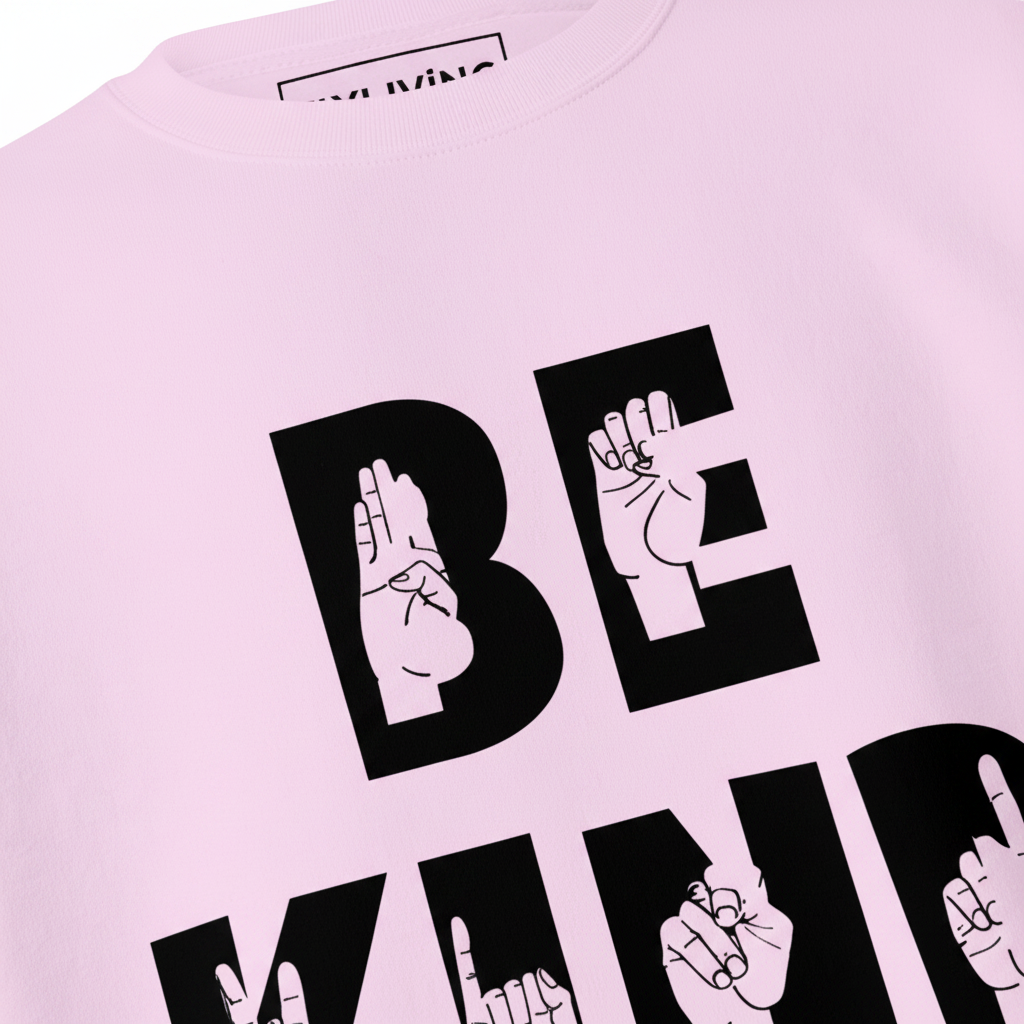 Unisex Pullover, "be kind", hochwertiger Pullover