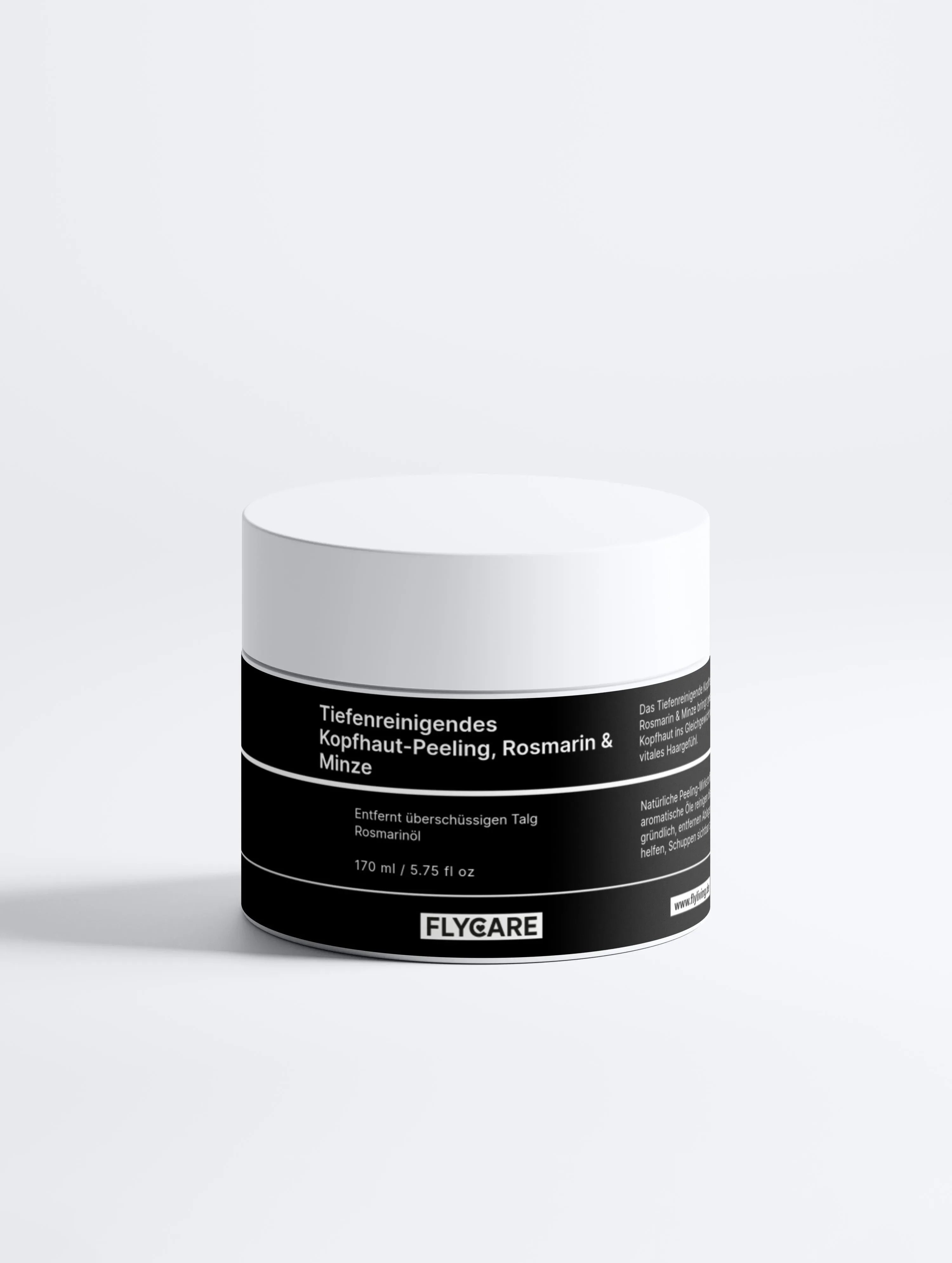 Tiefenreinigendes Kopfhaut-Peeling, Rosmarin & Minze﻿ von flycare