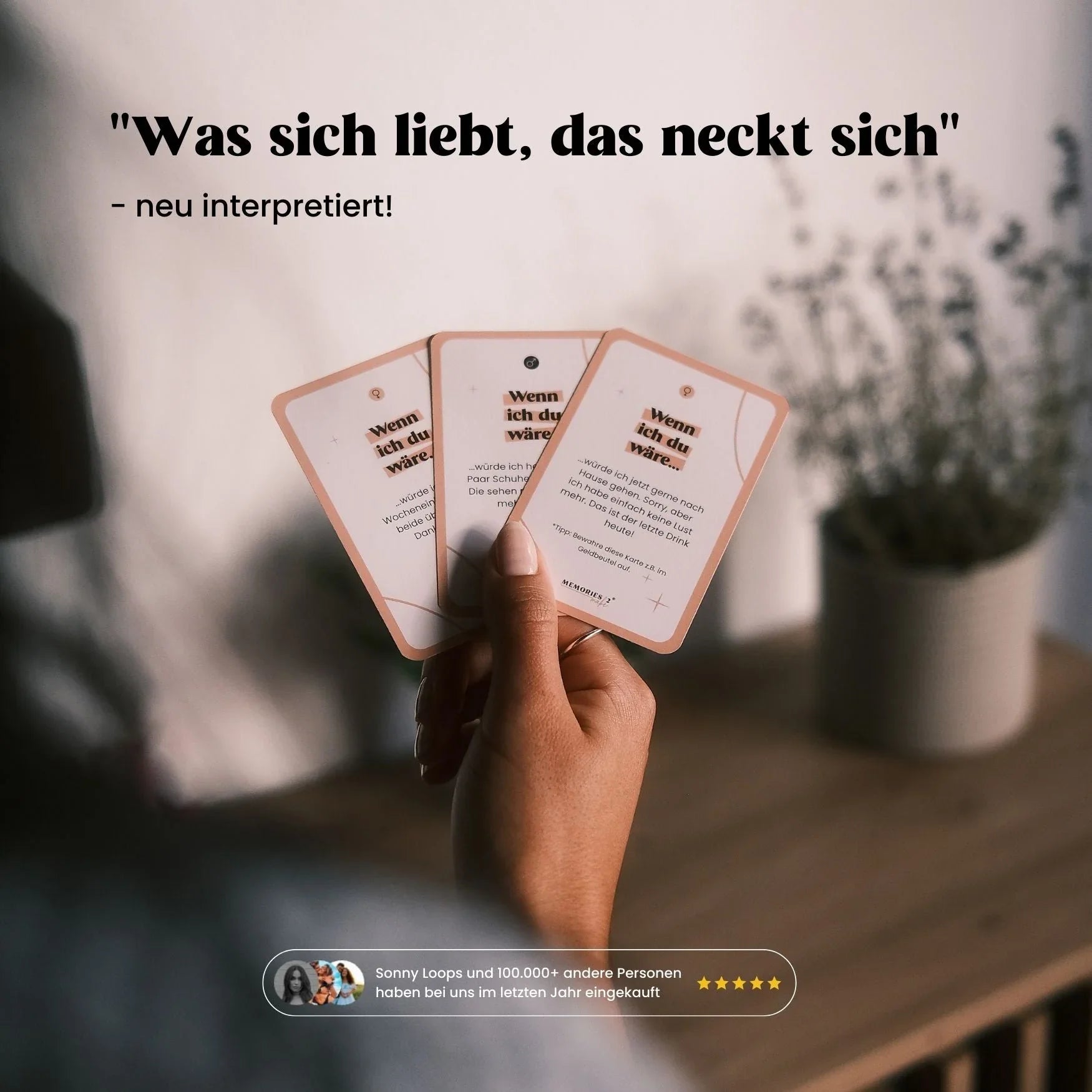 "Wenn ich du wäre" - Kartenspiel für Paare