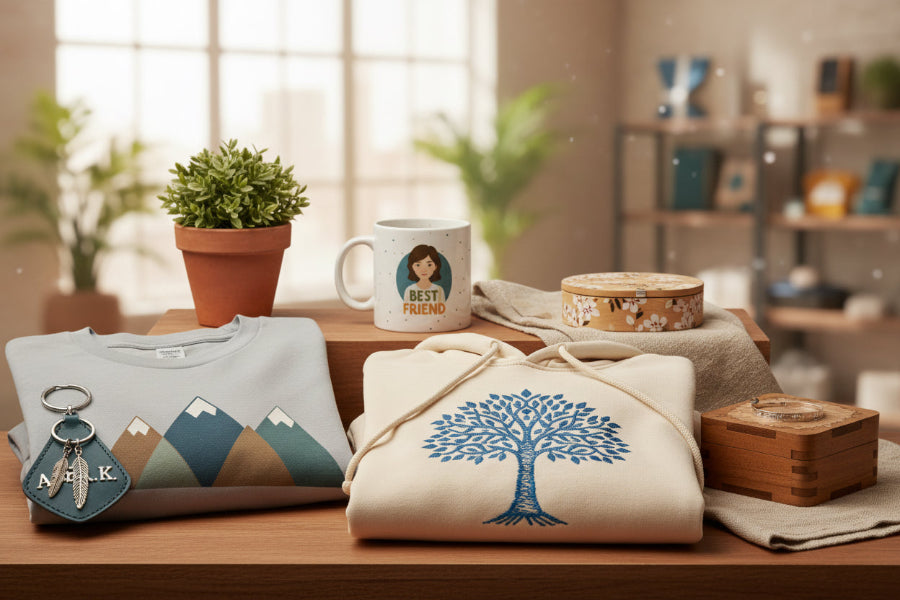 Frau im Schnee - Portrait